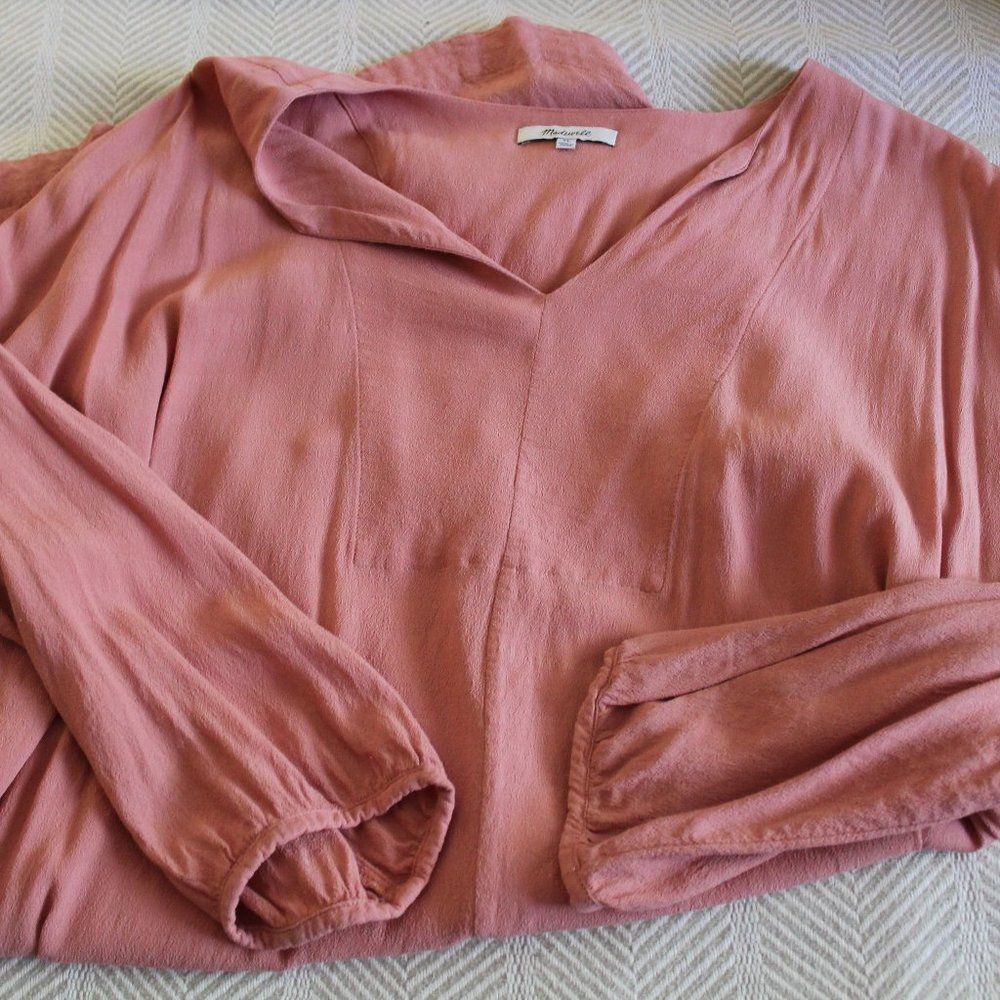 Madewell Three Quarter Sleeve Dress Du Jour